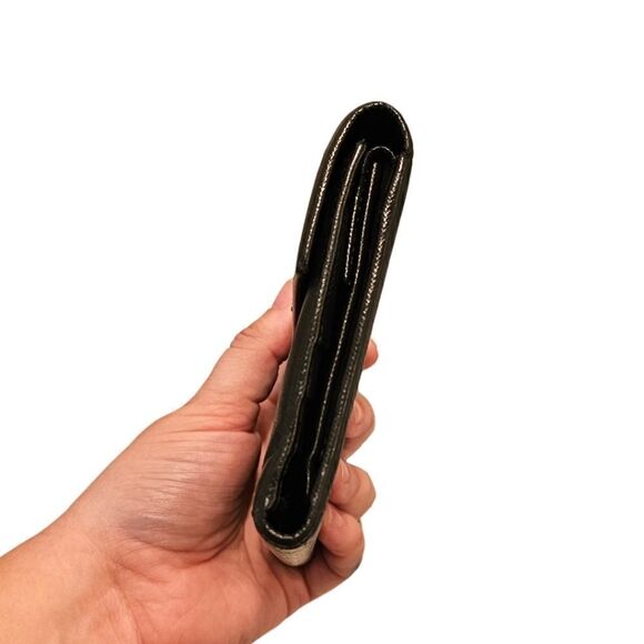 Prada Black Saffiano Leather Trifold Wallet - Picture 14 of 16